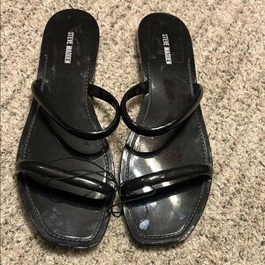 Steve Madden Pike Square Toe 2 Strap Beach Slide NWOT 10